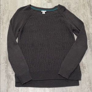 Grey knit sweater